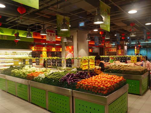 雄泰灯饰提供超市生鲜区域照明LED鲜肉灯